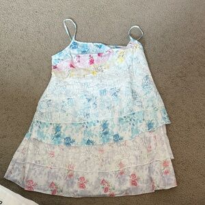 Floral Lace Mini Dress